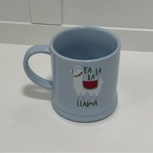Blue Llama Mug Holiday